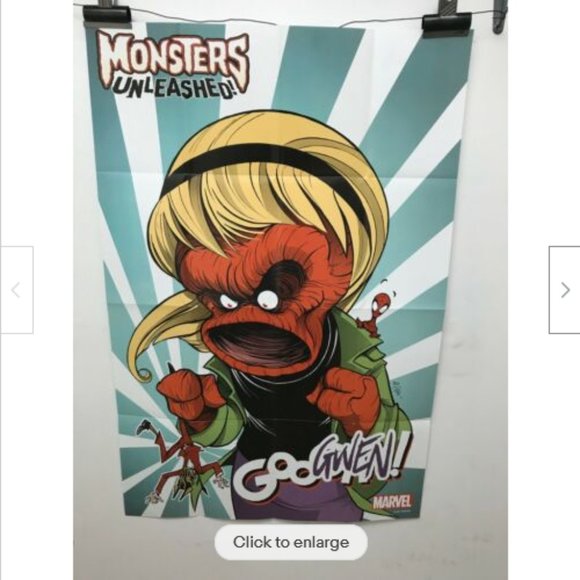 GWENSTERS MONSTERS UNLEASHED GooGwen Gwenpool Comic Book Store Color Poster - Picture 1 of 3